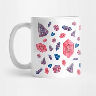 Pink gemstones pattern Mug